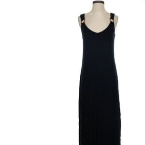 Green Envelope Black Maxi Cover-Up Dress – Women’s Size M